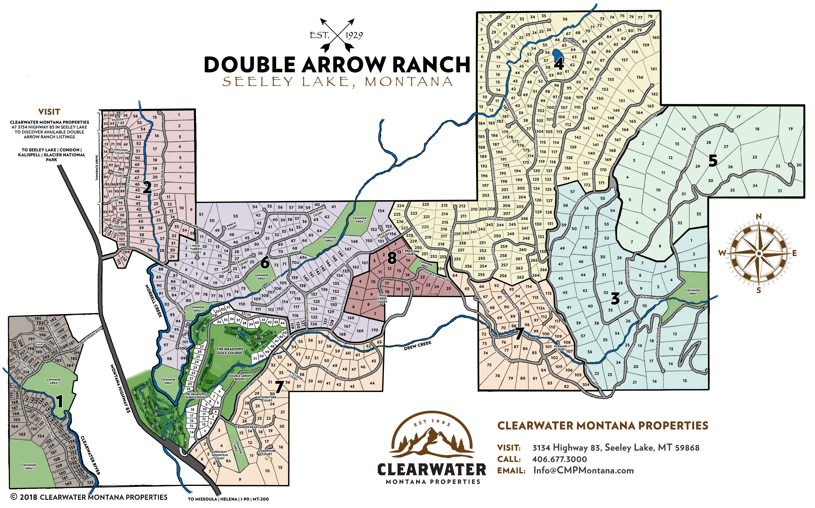 Double Arrow Ranch Map